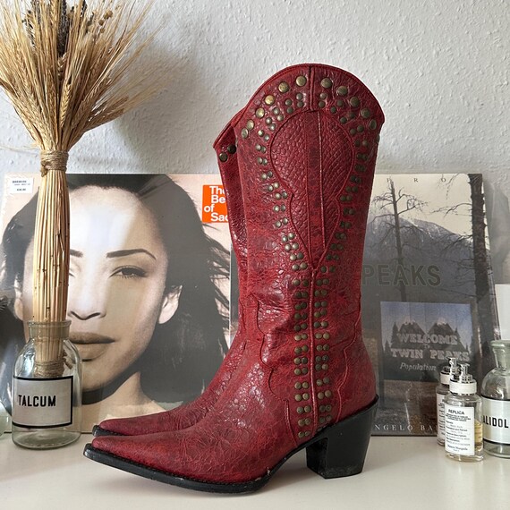 Pointed toe cowboy boots mexico sales