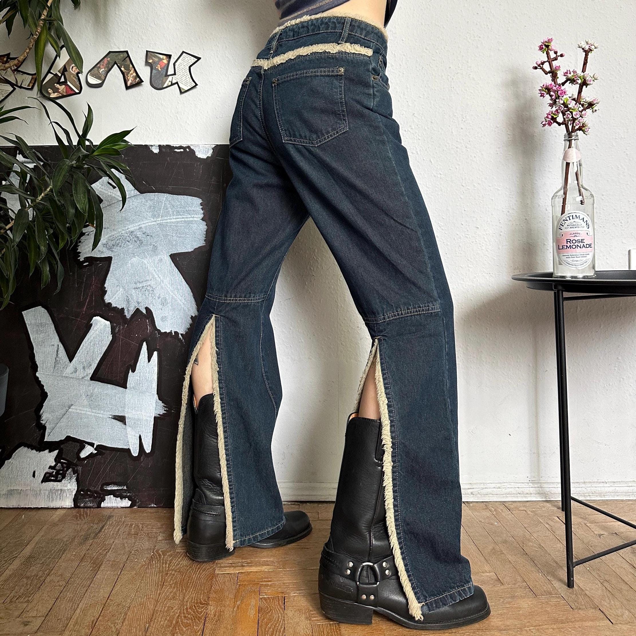 Jeans Rotos Jeans Con Perlas Abajo Sexy Cut Out Jeans España