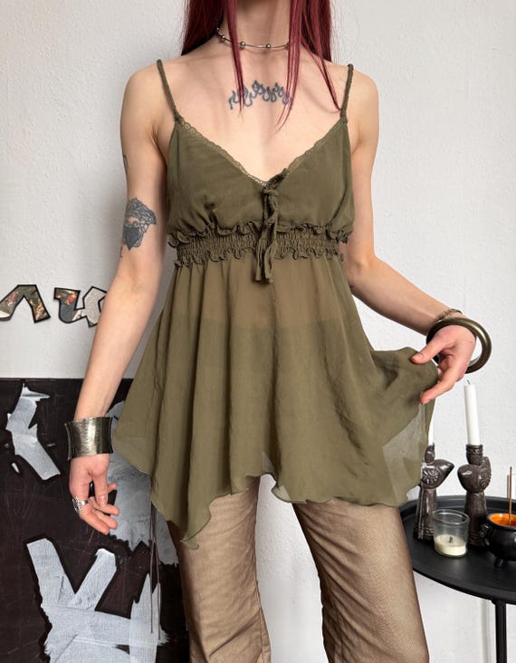 Bohemian Fairy Core Jellyfish Cami Top