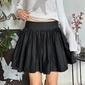French Connection Black Ruffle Bubble Skirt 00s Style