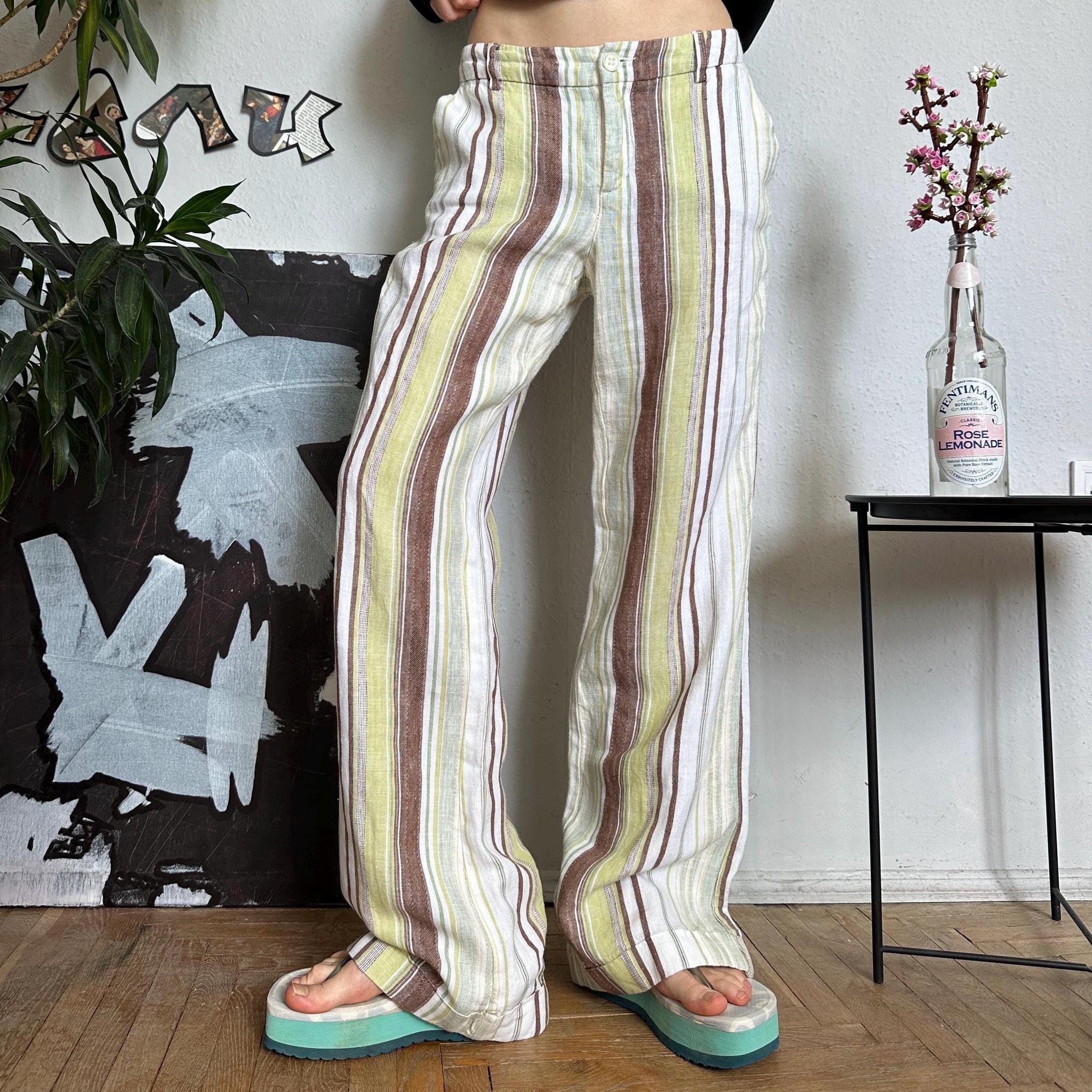 Vintage Striped Pants - Etsy