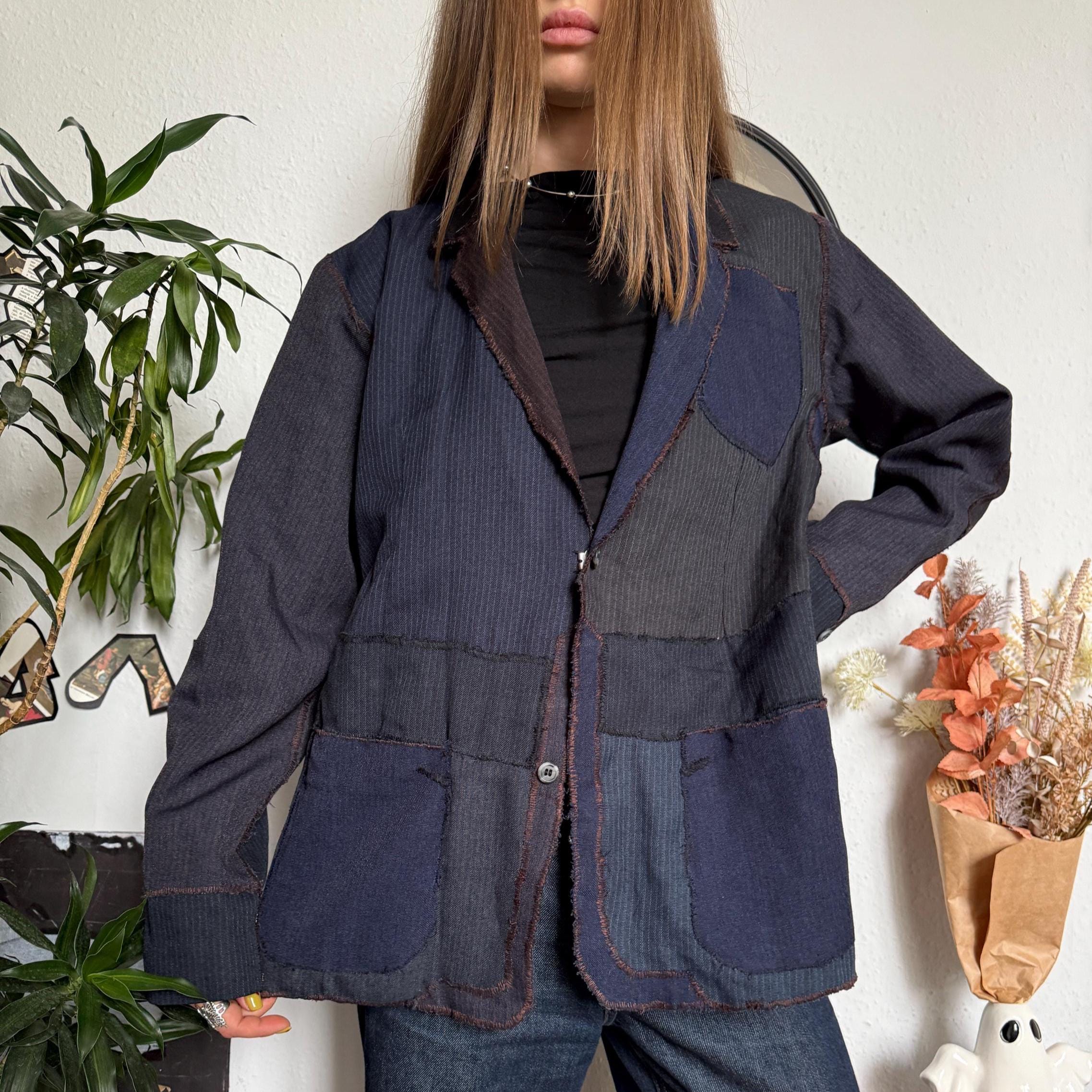 Patchwork Blazer Men UK