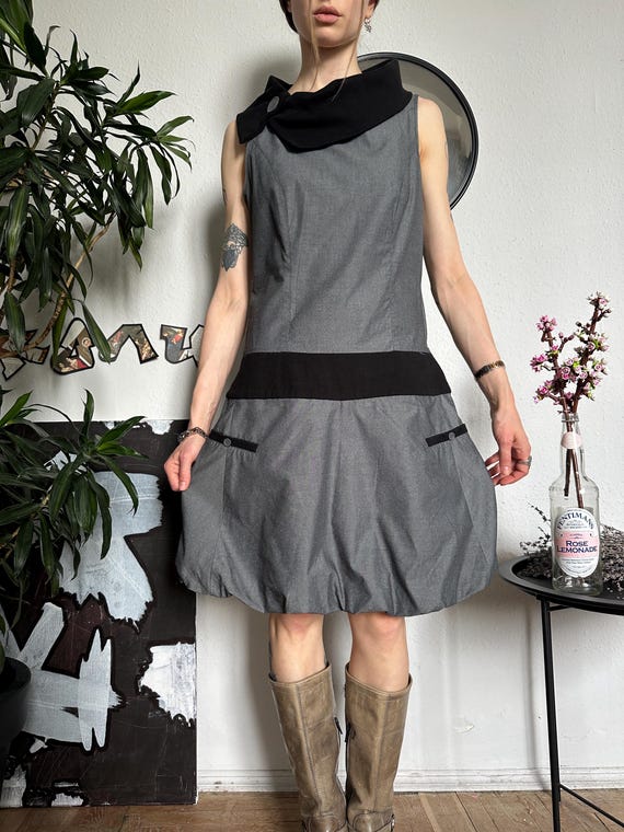 Cache Cache Vintage Bubble Drop Waisted Dress Off… - image 6