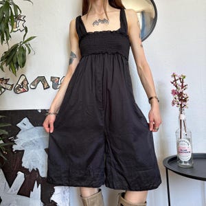 Kookai Summer Oversized Wide Black Jumpsuit Dress