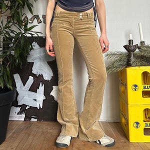 Corduroy Low Rise Flare Pants - 2000s Bootcut