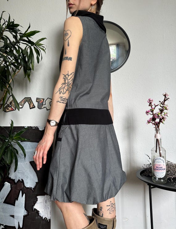 Cache Cache Vintage Bubble Drop Waisted Dress Off… - image 9