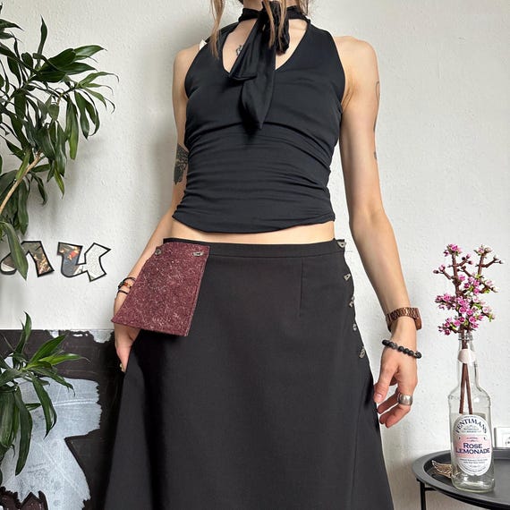 Biche De Bere Avant Garde Unique Design Maxi Skirt Vintage 90s