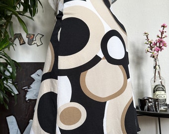 Falda midi futurista abstracta vintage como jpg custo