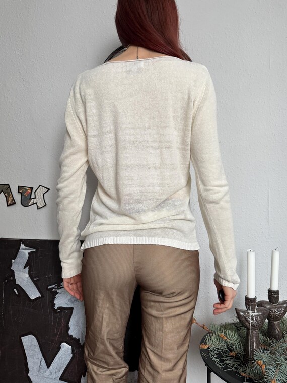 Soft Elevated Basic Boat Lightweight Knit Pullover - image 7