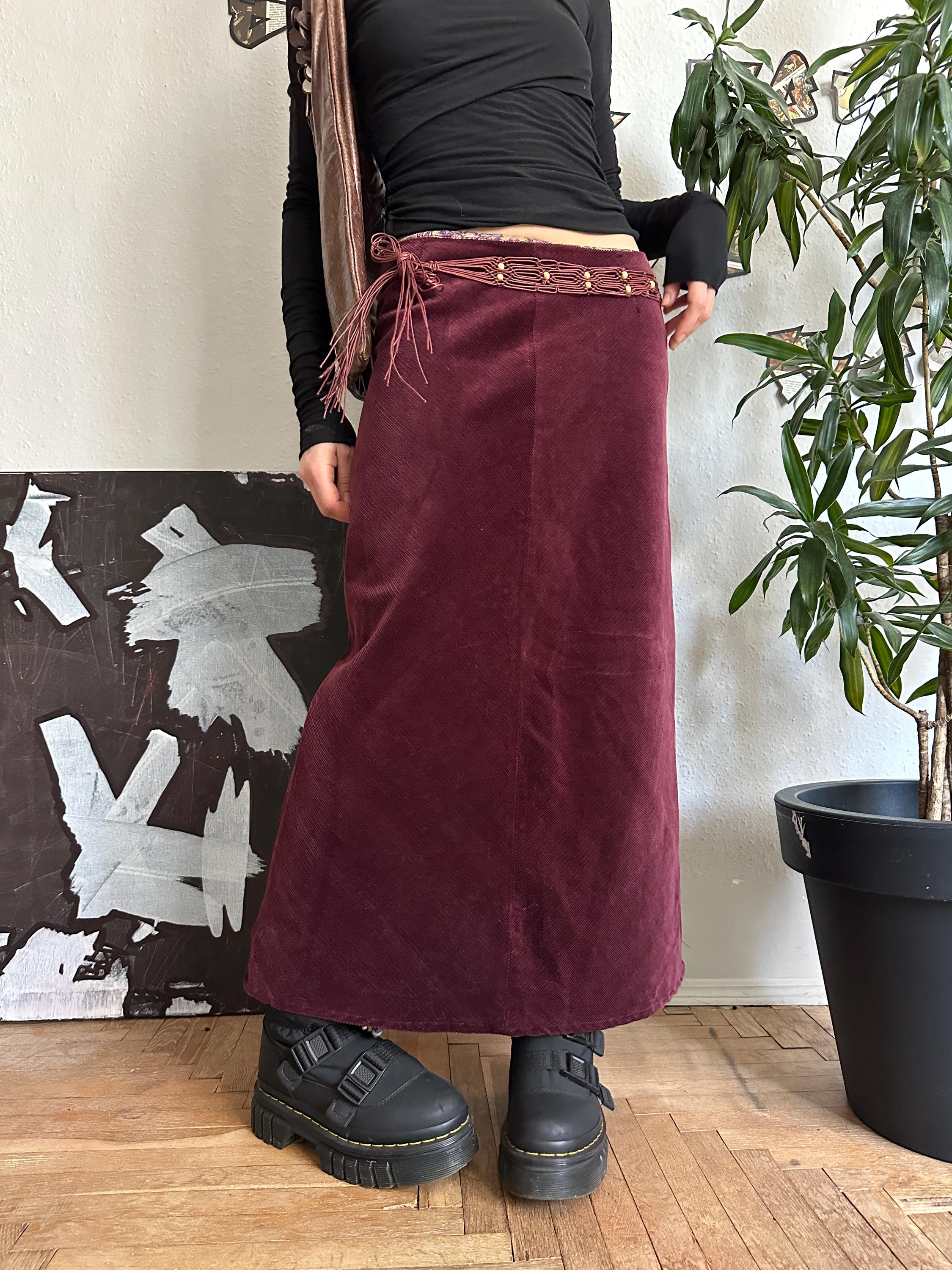 【THE MOZZ】Velo Corduroy Skirt Buttonfront Corduroy Skirt - Green | Levi's® US