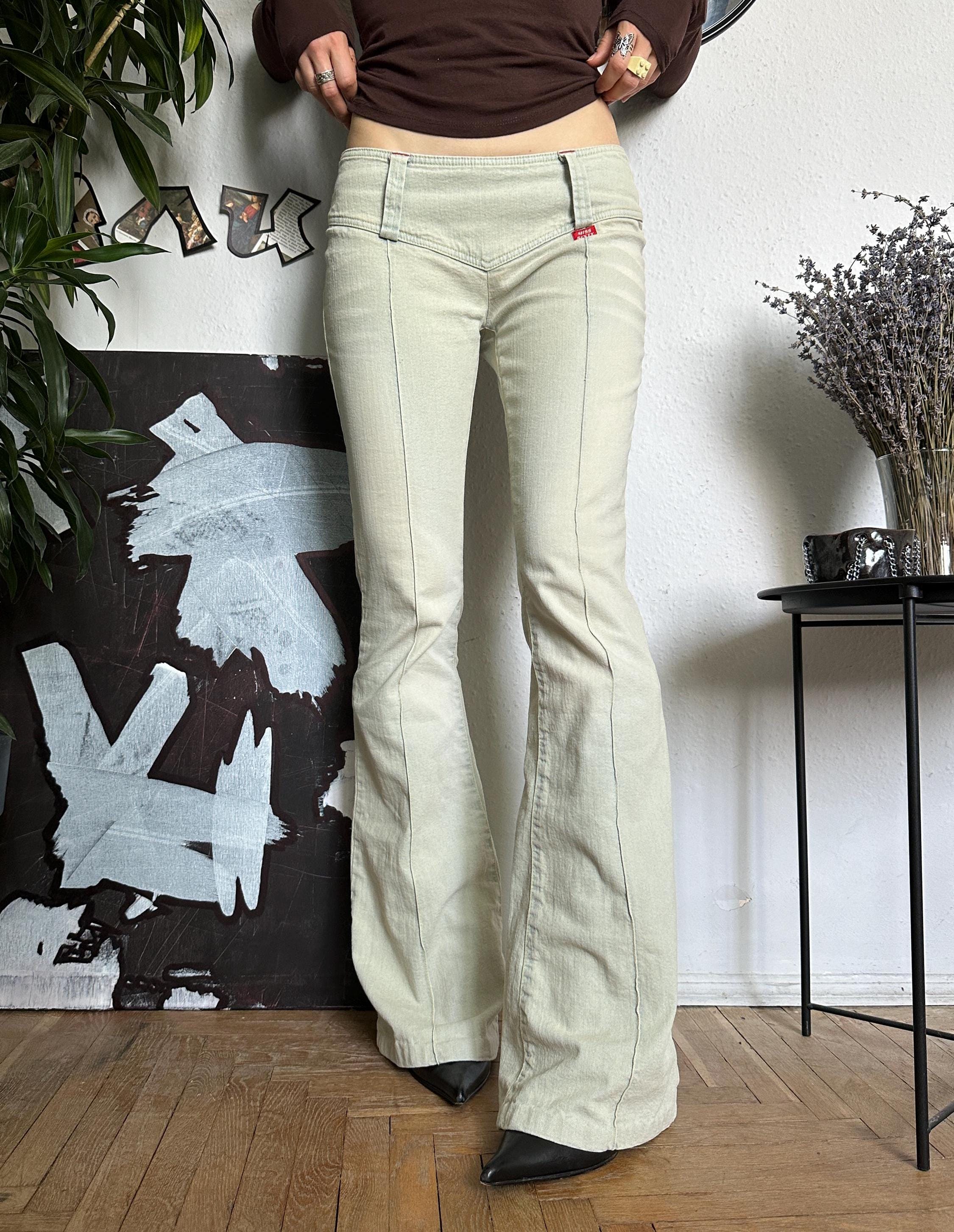 Rare Miss Sixty Wide Leg Y2K Jeans Low Waisted Flare Nixie - Etsy Rare Miss Sixty Wide Leg Y2K Jeans Low Waisted Flare Nixie - Etsy