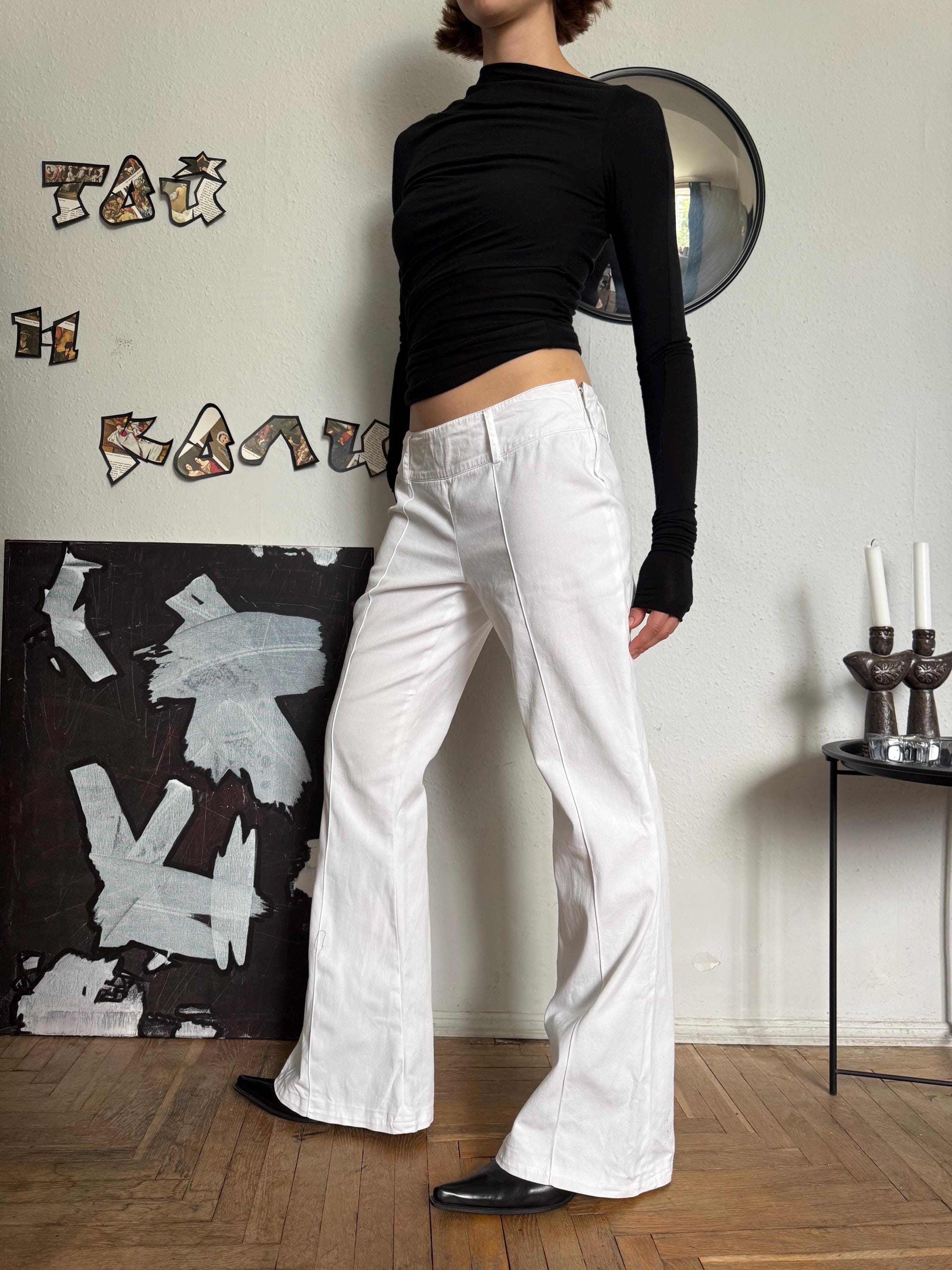 00s Levi’s White Flare Denim y2k Swag 2000s White Jeans - Etsy