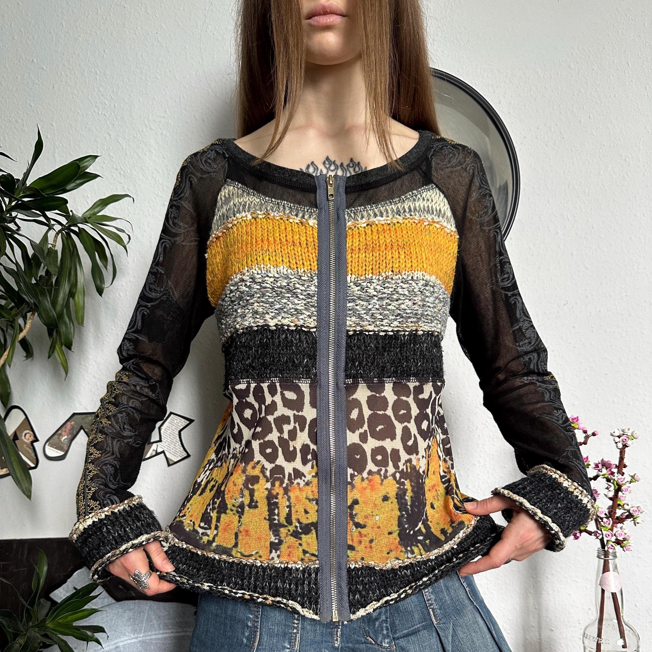 トップス Japanese label damage mesh knit y2k 00s japanese label knit mesh t-shirt ニット - メルカリ