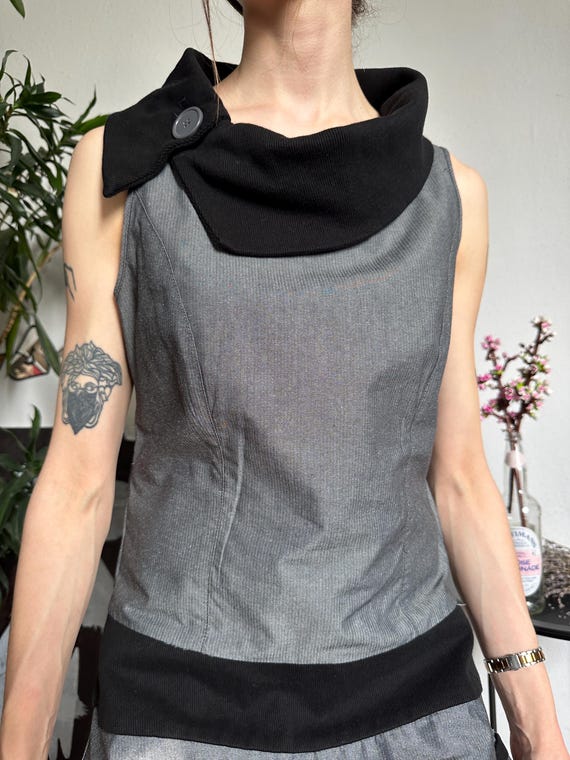 Cache Cache Vintage Bubble Drop Waisted Dress Off… - image 3