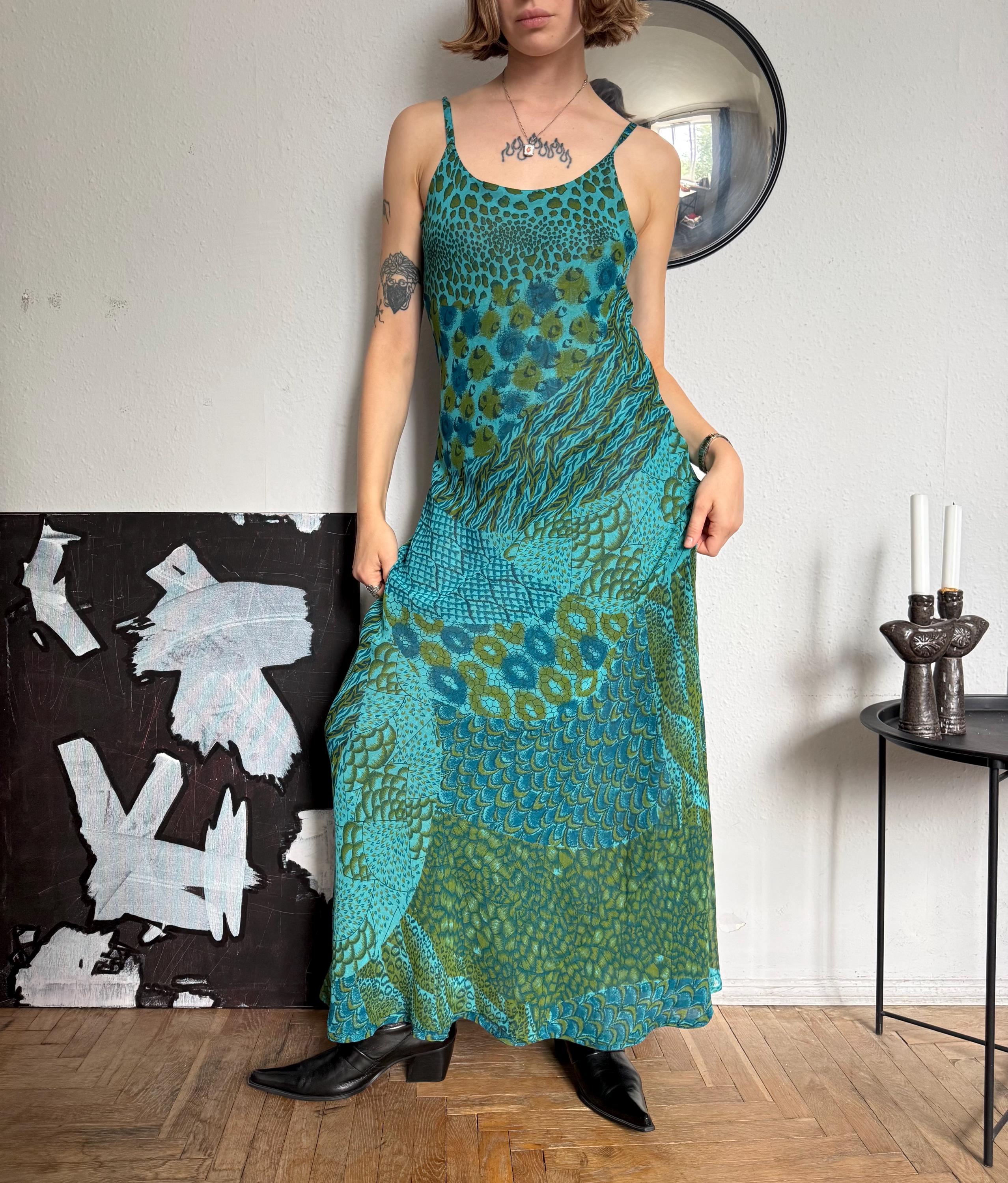 Maxi Gown Green Y2k Dress Y2K Green Backless Halter Neck Tie Waist Fitted Sexy Knit Maxi