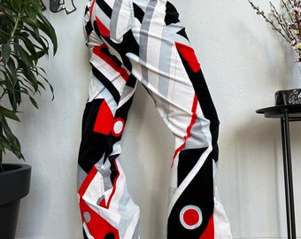 Vintage Emilio Pucci icónico impreso futurista pantalones modernos 90s