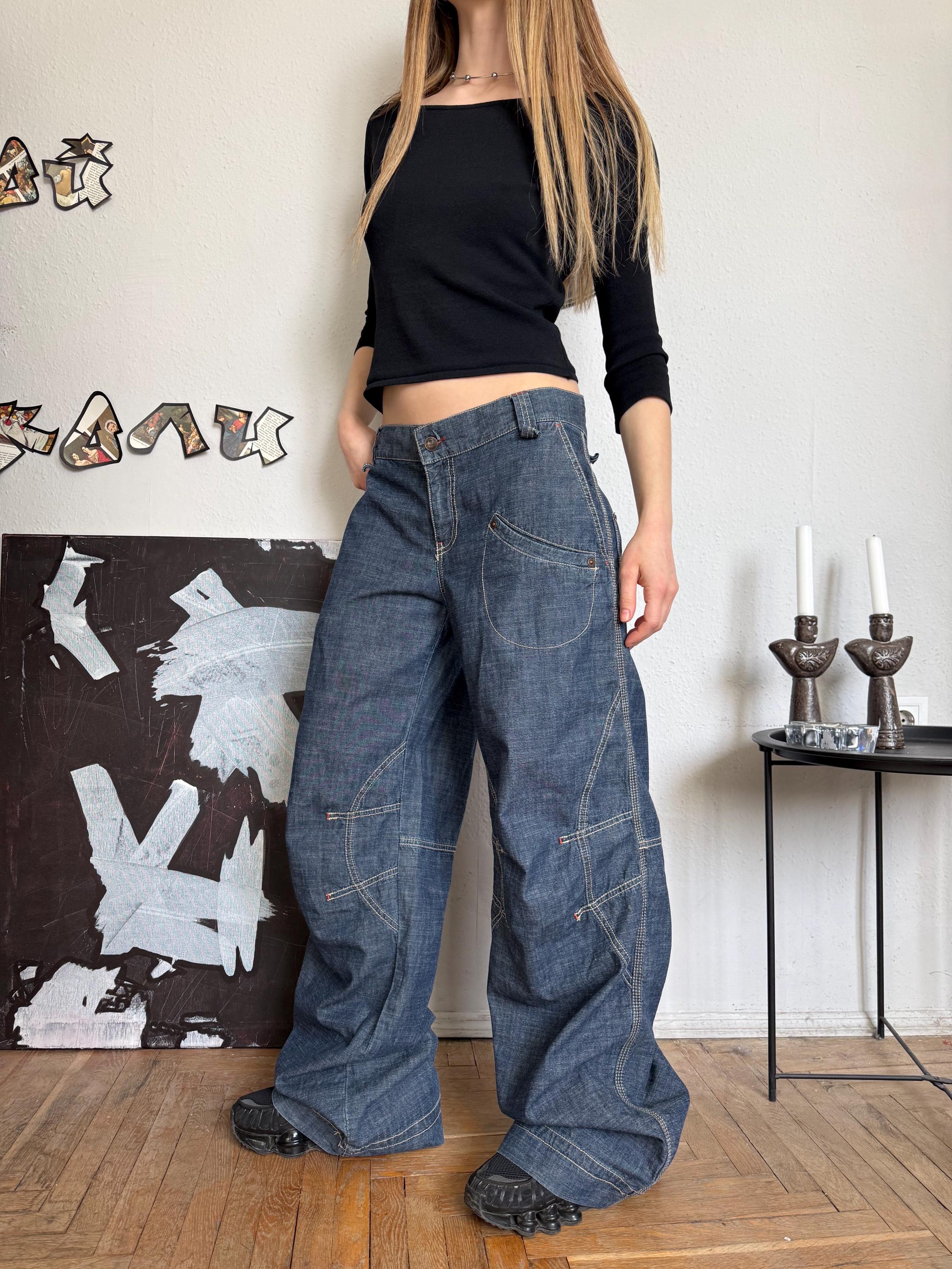 パンツ diesel wide baggy denim y2karchive swag Baggy Diesel Jeans - Etsy UK