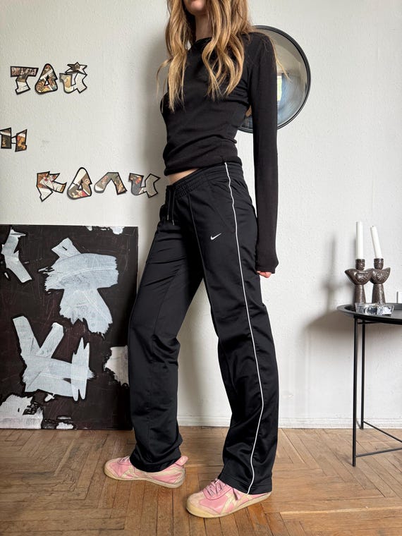 Nike Vintage Black Track Pants 00s - Etsy Australia