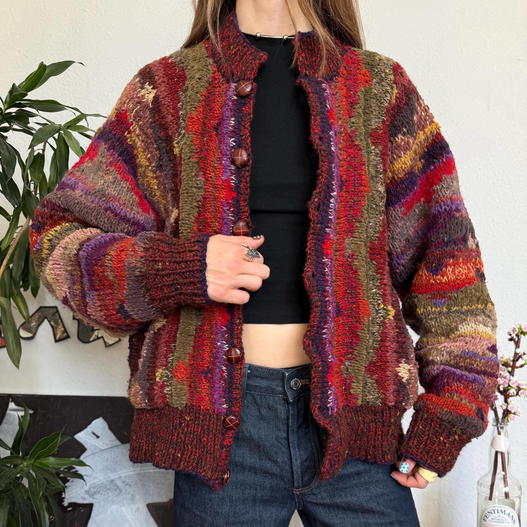 Grunge Cardigan - Etsy