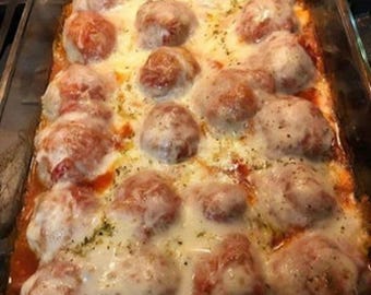 BEST RECIPE For Meatball Casserole | Cheesy Comfort Dinner | Easy Family Meal | Printable PDF | Instant Download