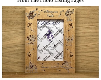 Personalized Disney Character Engraved Photo Frame