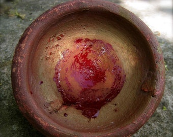 Rossetto/blush in vaso di argilla di bellezza marocchina (akar fassi)