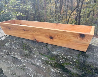 Cedar Window Box Oil Finish