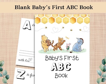 Winnie-the-Pooh ABC Book: Baby Shower Activity Keepsake (PDF)