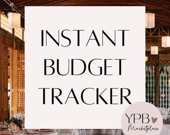 Wedding Budget Template Spreadsheet and Payment Tracker - Instant Wedding Template Download
