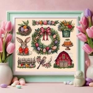 Easter Sampler Cross Stitch Pattern - Instant Download PDF