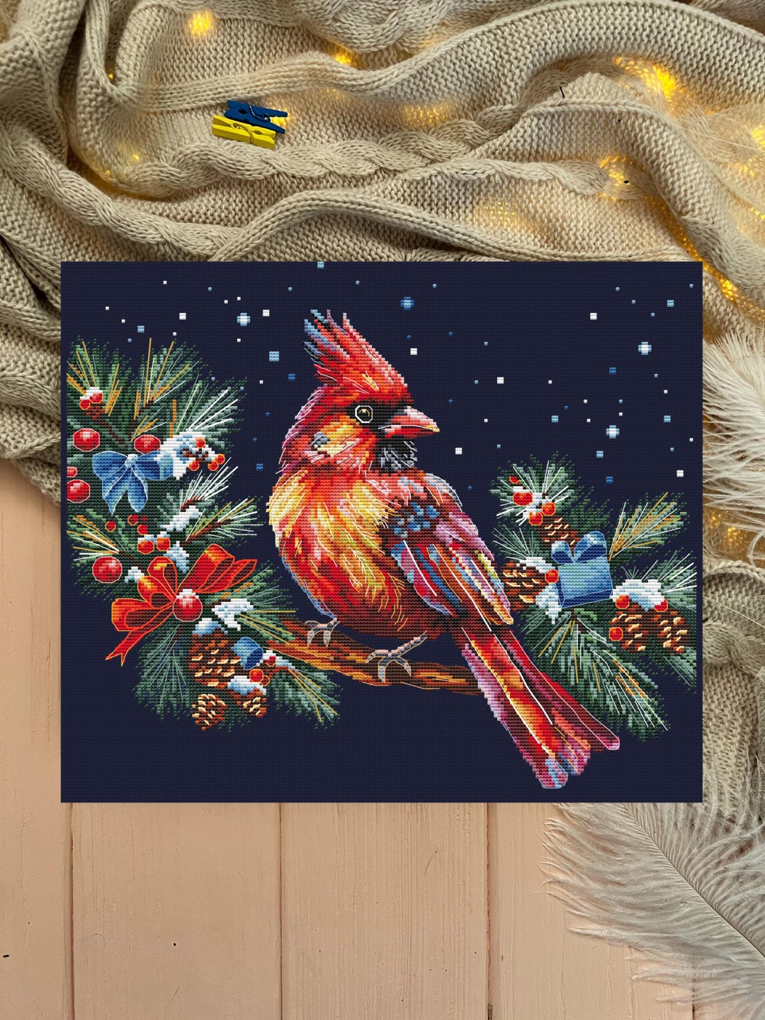 Northern Cardinal Cross Stitch Pattern - Digital Download for DIY ...