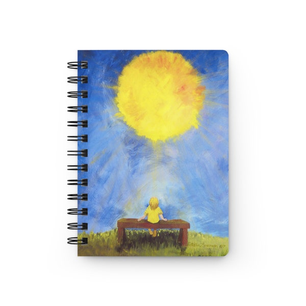 You are my Sunshine Extraordinary Journal (5"x7"), "Hope" Original Art Gift for Loved One, Thoughtful Present Reflection Diary, Beautiful 1