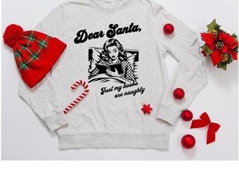 親愛なるサンタ ダーティブックス スマット スパイシーシャツ パーカー タンクトップ SVG JPEG PNG シルエット クリカット カットファイル クリスマス 至点 冬 ユーモラス 面白いリーダー