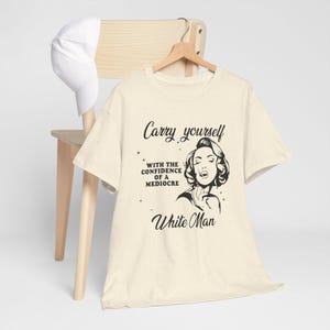 Draag jezelf met het vertrouwen van een middelmatige blanke man SVG JPEG PNG-silhouet cricut gesneden bestand empowerment van vrouwen, meisjes, dames
