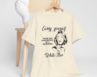 平凡な白人男性の自信SVG、女性に力を与えるCricutファイル（デジタルダウンロード）