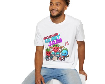 Inclusion is My Jam フルーツバンド SVG、Cricut カットファイル（デジタルダウンロード）