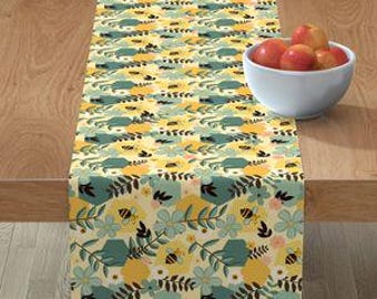 春の蜂のシームレスパターン、花柄ストライプ（JPEG、PNG）