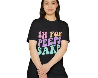 Oh for Peeps Sake SVG、イースターバニーひよこカットファイル（デジタルダウンロード）