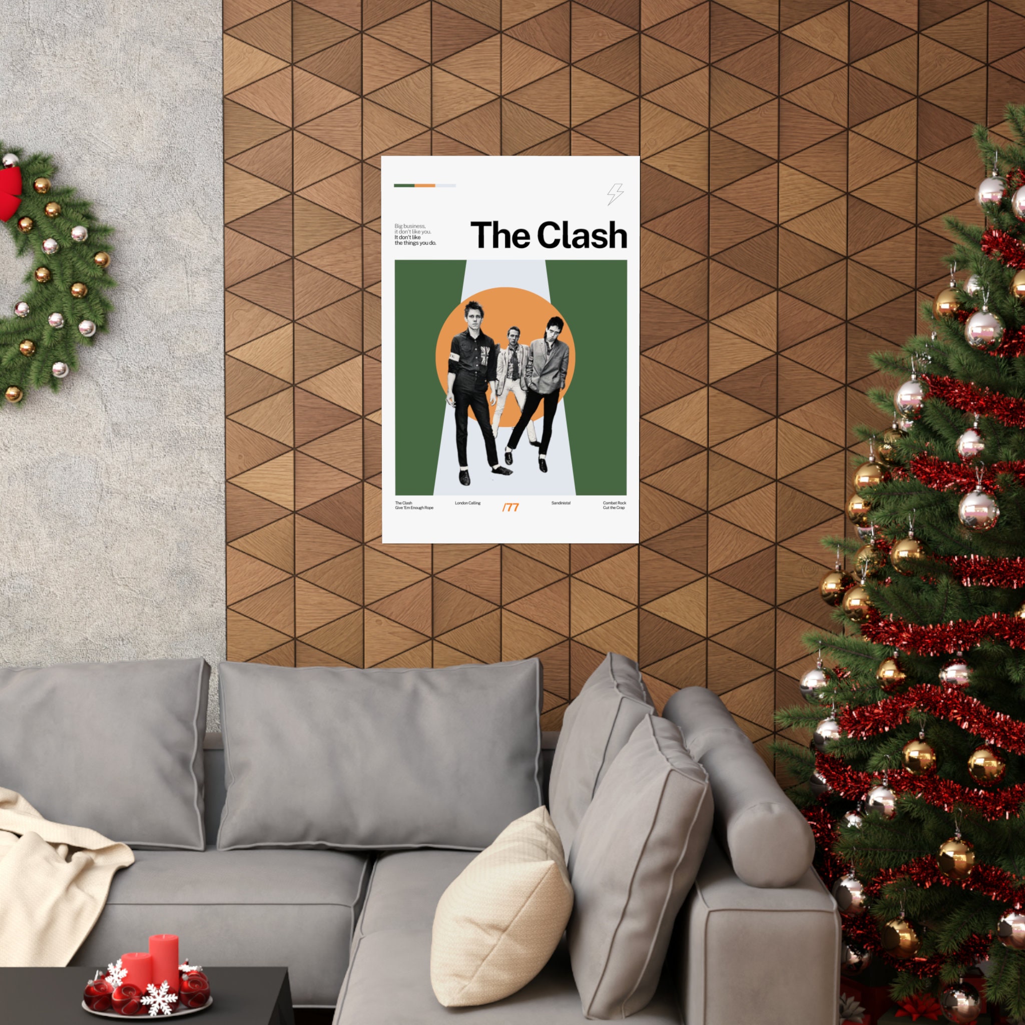 Discover The Clash Poster - Punk Rock Poster, Music Poster, Print Art Poster, Minimalist Art