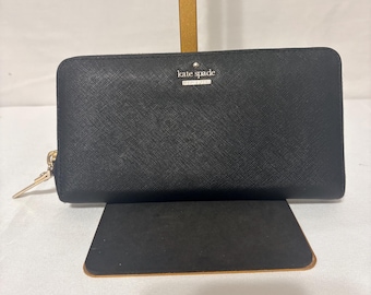 Vintage COACH Black Leather Turn Lock Small Bifold Wallet - Etsy