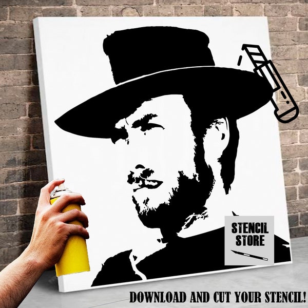 Eastwood Digital Stencil - Etsy