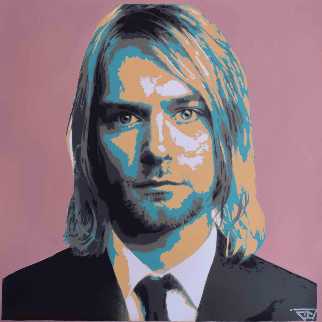 Original Portrait of Kurt Cobain | Nirvana | Handmade Painting ...