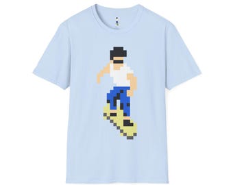 Skate or Die! Pixel Art Unisex Softstyle T-Shirt