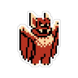 Rygar Enemy Pixel Art Die-Cut Stickers