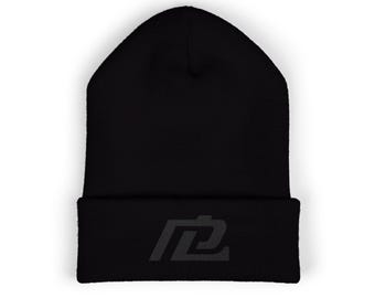 PraiseLeader Logo Beanie | Minimal Christian Beanie for Worship Leaders & Church Teams | Cuffed Knit Hat
