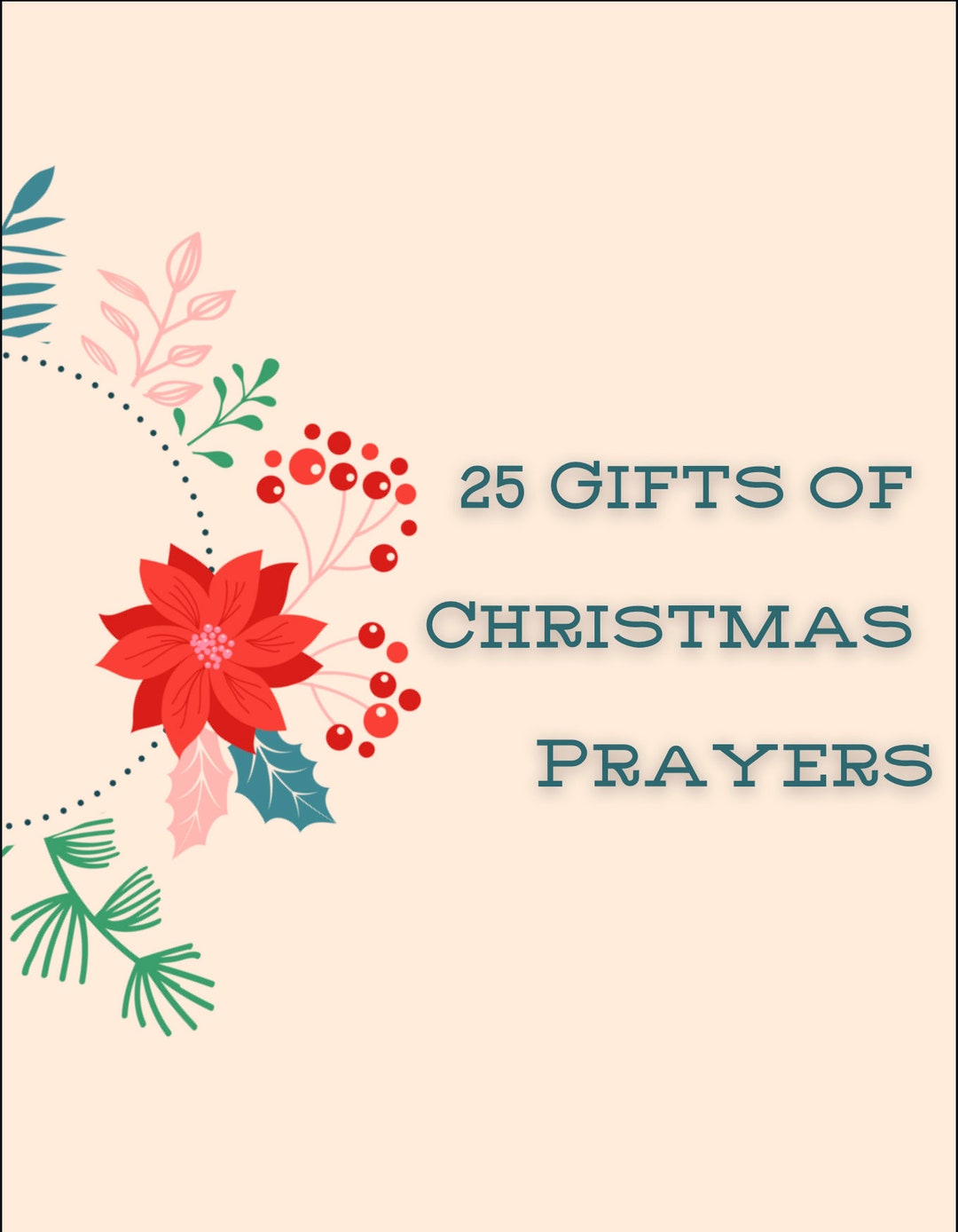25 Gifts of Christmas Prayers Etsy