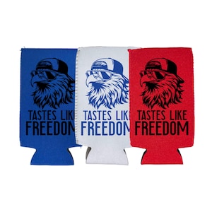 Tastes Like Freedom Slim Can Cooler