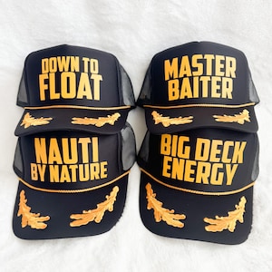 Custom Captain Trucker Hat image 4