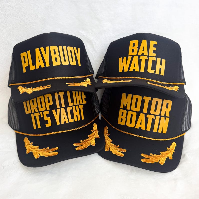 Custom Captain Trucker Hat image 3