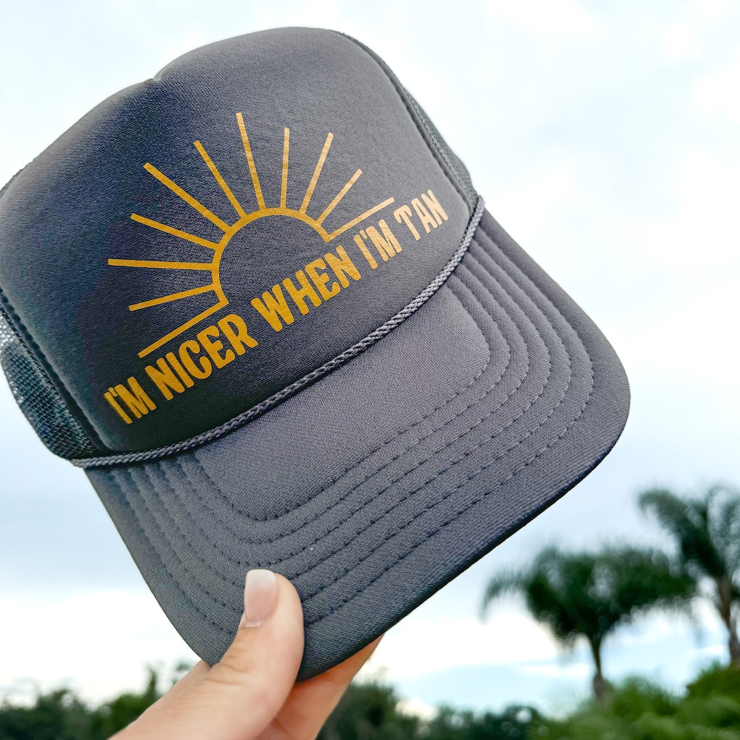 I'm Nicer When I'm Tan Two-Toned Vintage Hats main image 0